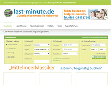 Tablet Screenshot of last-minute.de