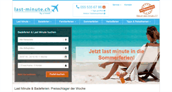 Desktop Screenshot of last-minute.ch